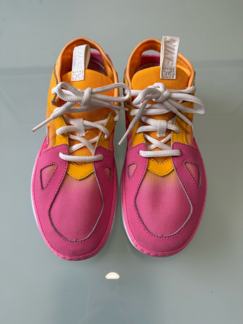 Nike Solarsoft Moccasin Rare Sample Pink Orange Sunset Sneakers Size 7
